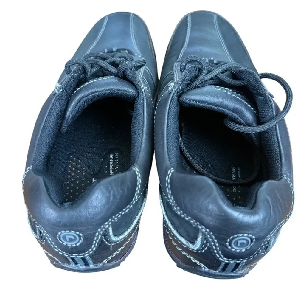 Rockport Mens Black Lace Up Sneakers Leather Comfort Shoes Dery sz 8.5